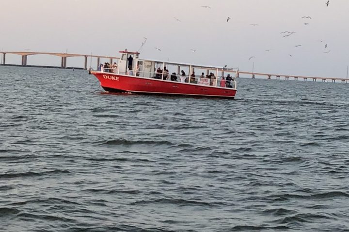 a large boat in a body of water